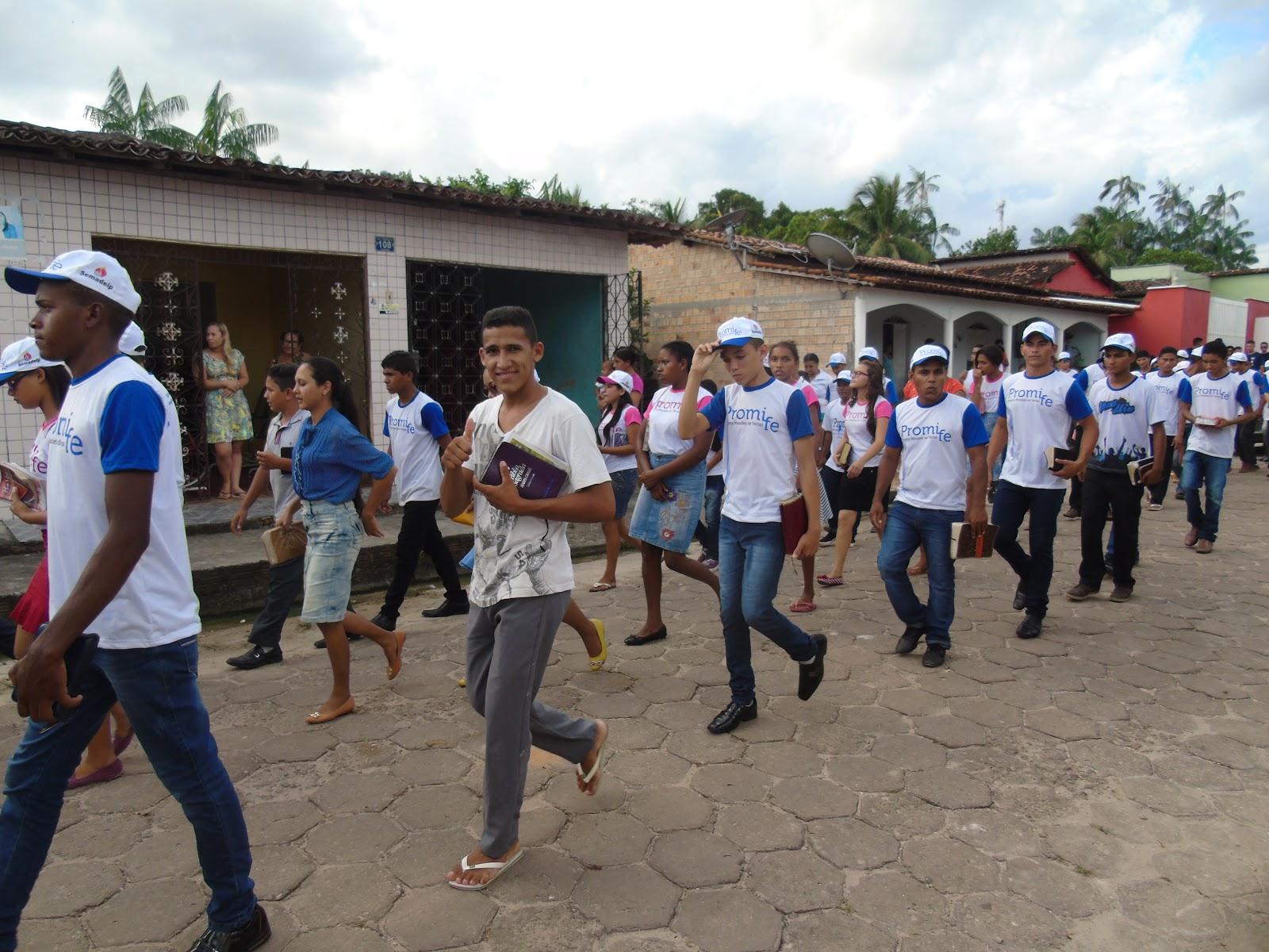 Assembleia de Deus de Junco realizou Marcha pra Jesus neste sábado