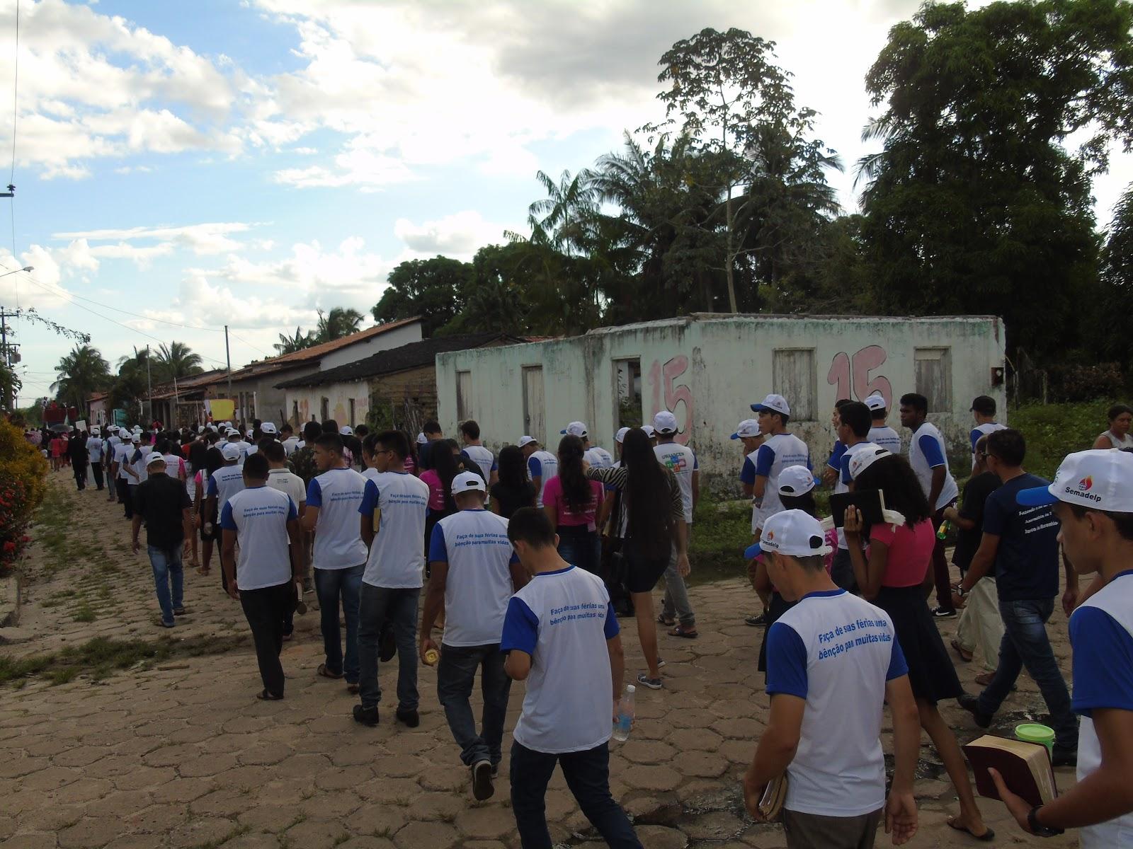 Assembleia de Deus de Junco realizou Marcha pra Jesus neste sábado