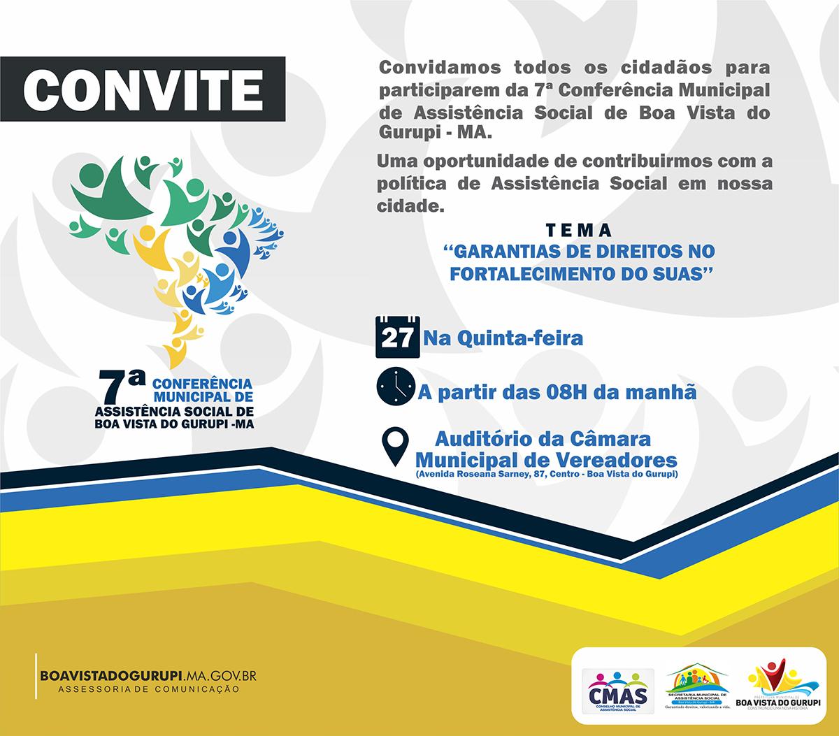 7ª Conferência Municipal de Assistência Social de Boa Vista do Gurupi 