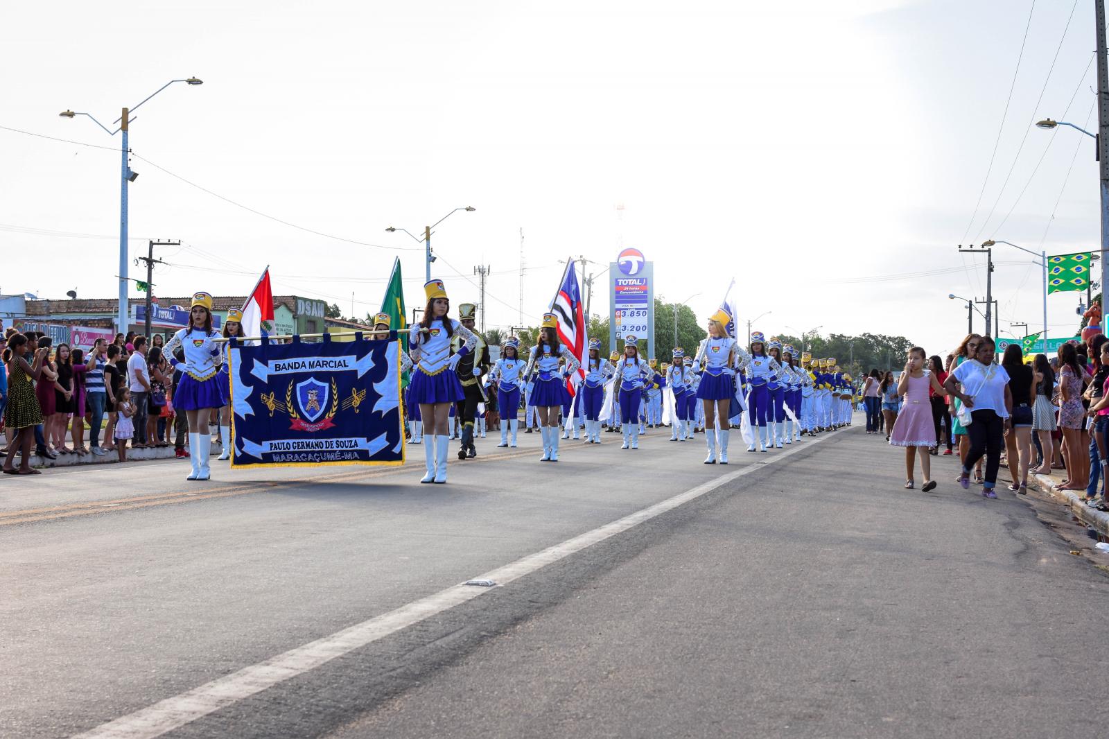 Desfile Cívico de Maracaçumé movimenta feriado da Independência