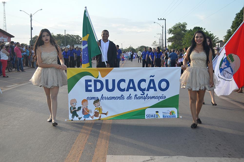 Desfile Cívico de Maracaçumé movimenta feriado da Independência