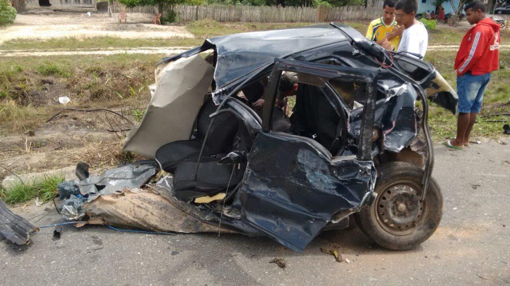 Duas pessoas morrem em colisão entre carros na fronteira entre MA e PA