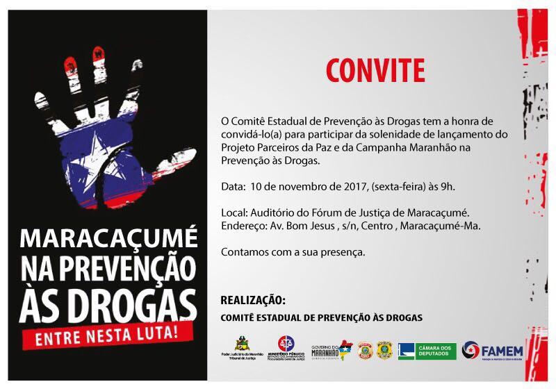 Maracaçumé na prevenção às drogas, entre nessa luta!