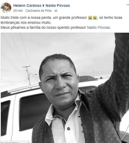 Morre o professor Naldo Povoas