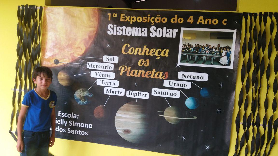 Escola Adrielly Simone realiza exposição sobre o Sistema Solar