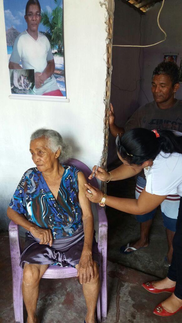 Vacinadores visitam domicílios para garantir que todos sejam vacinados contra a gripe