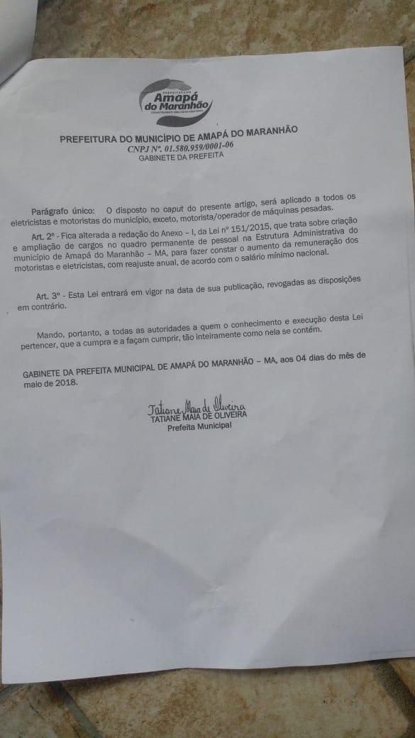 Tate do Ademar consegue aprovação do reajuste salarial dos motoristas que prestam serviços ao município