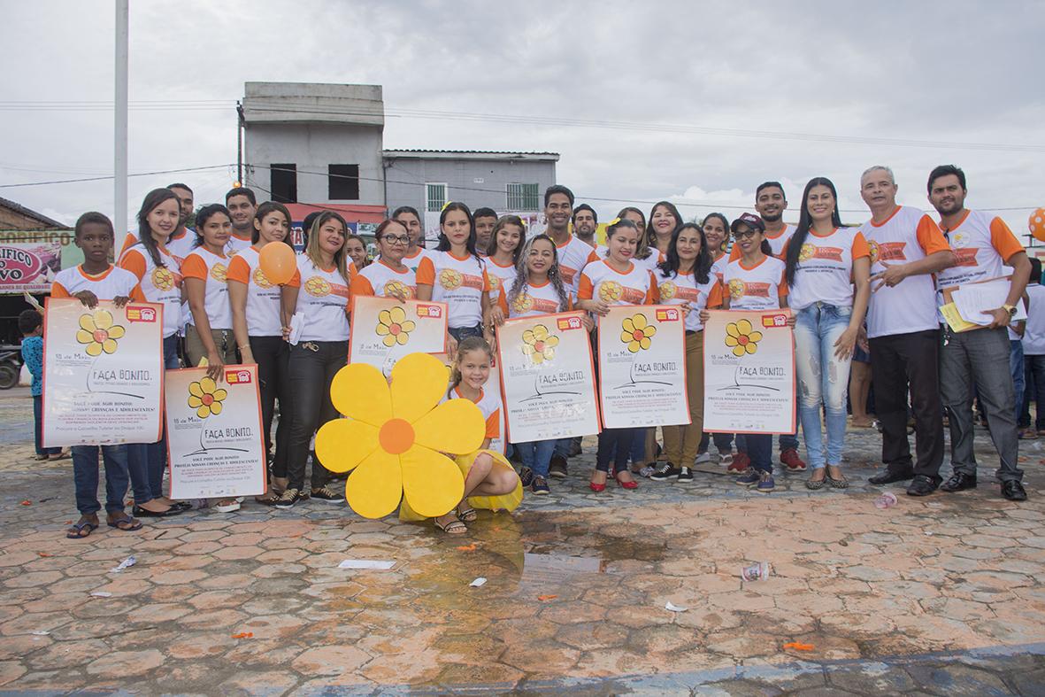 Caminhada alusiva ao Dia de Combate ao Abuso e a Exploração Sexual de Crianças e Adolescentes chama atenção dos maracaçumeenses