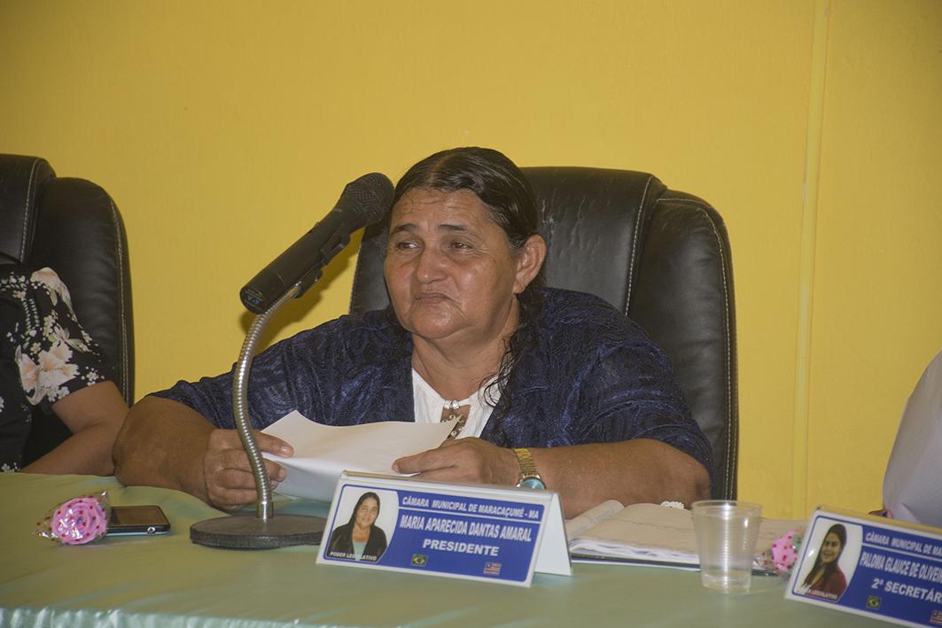 Vereadora Aparecida Amaral é reeleita presidente da Câmara de Vereadores