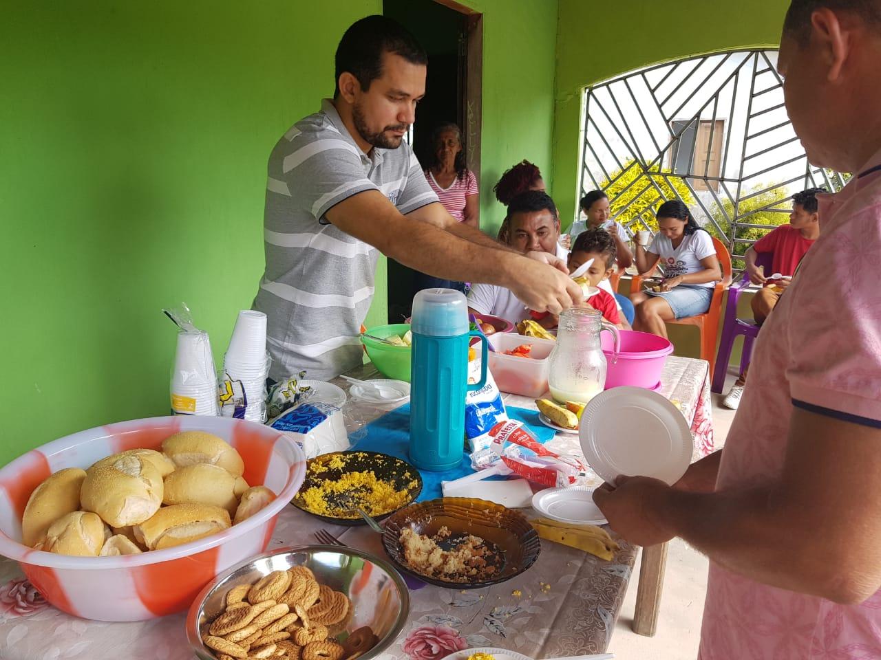 Saúde realiza palestras e leva orientações durante café da manhã no Povoado Conceição