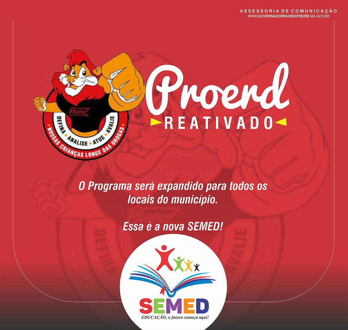 SEMED reativa o Proerd e vai levar o Programa para todo o município