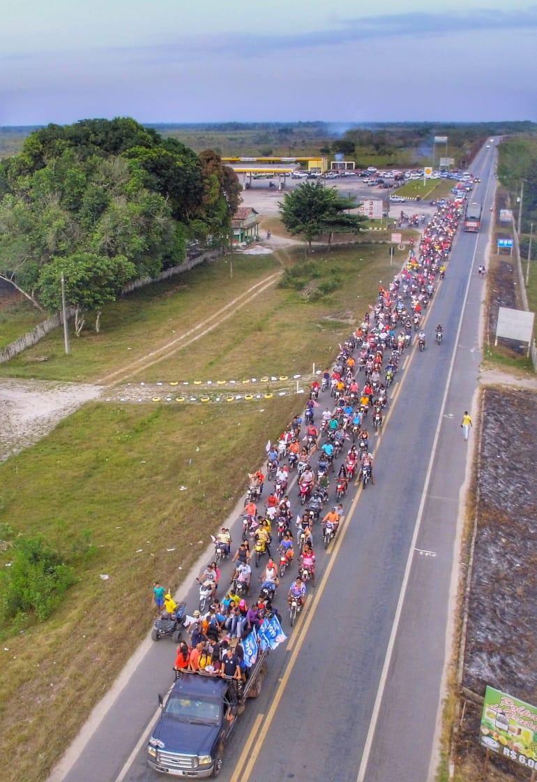 Carreata gigante e presença popular confirma a força política de Antonio Batista