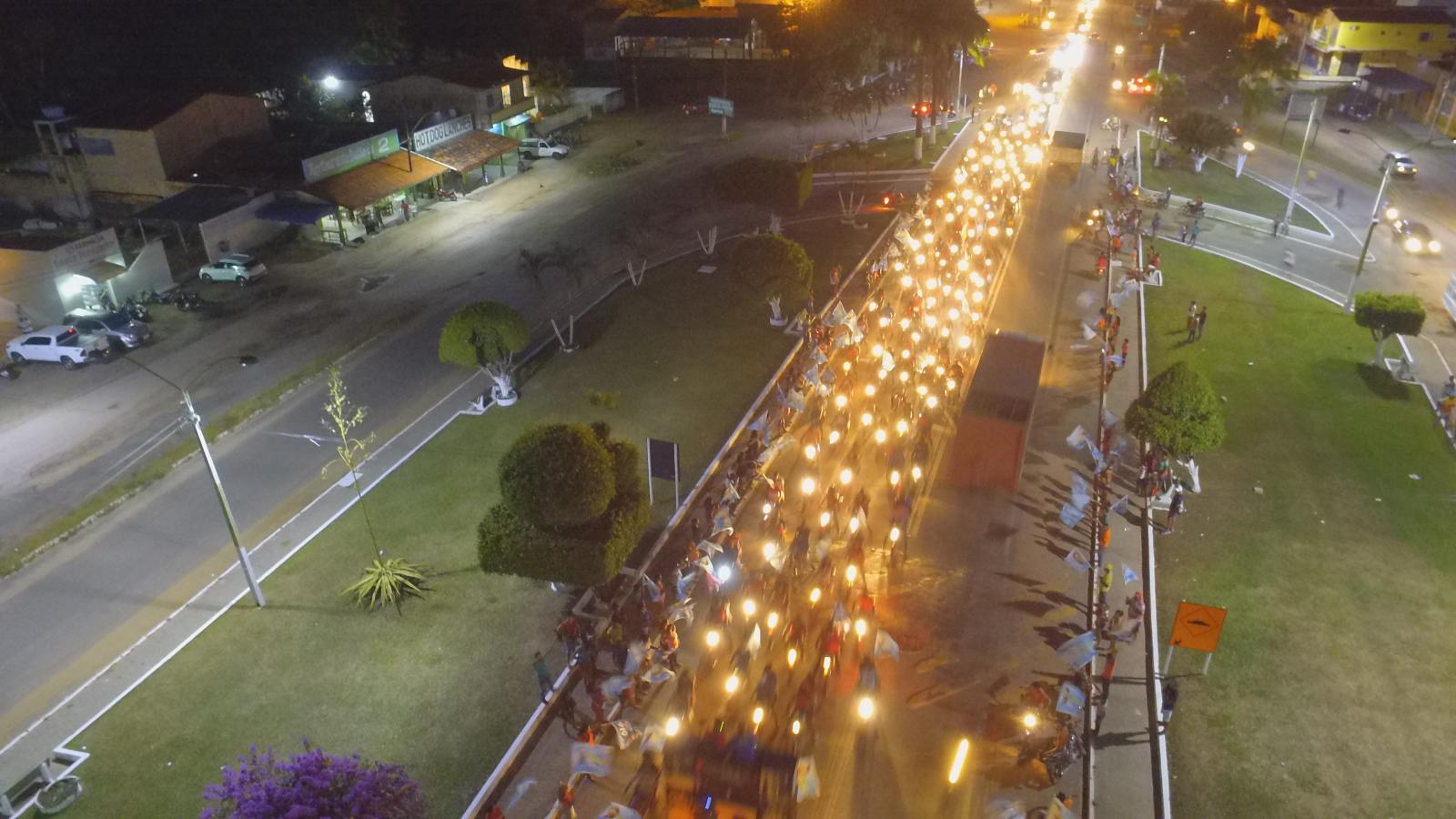 Carreata gigante fortalece Indalécio e seus candidatos