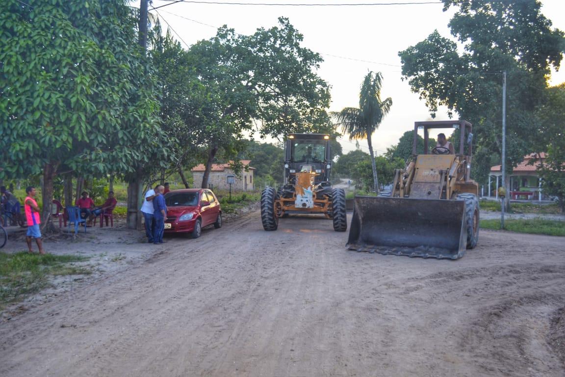 Colônia Militar recebe serviços de terraplanagem