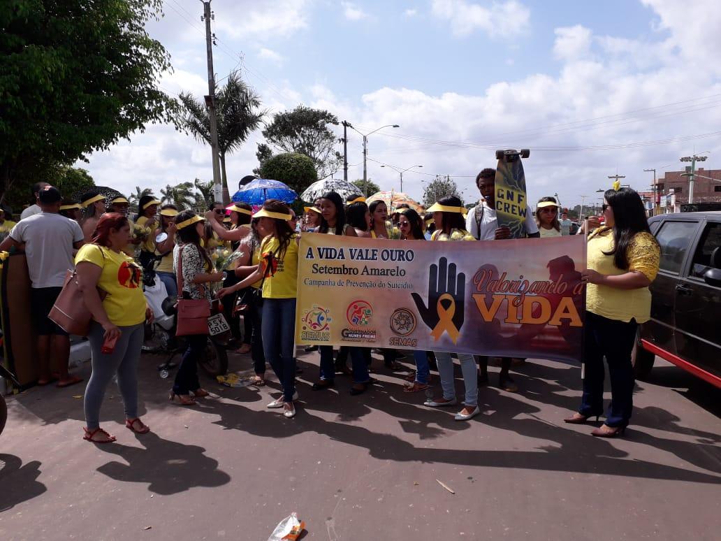 Campanha Setembro Amarelo encerrou com uma blitz informativa