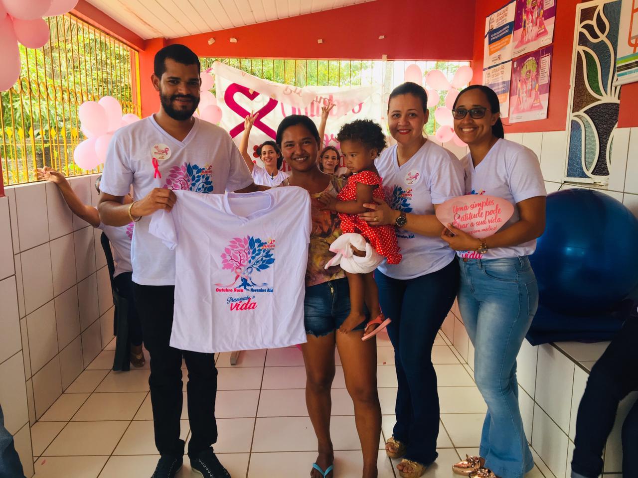 Junco do Maranhão mobilizado na Campanha Outubro Rosa