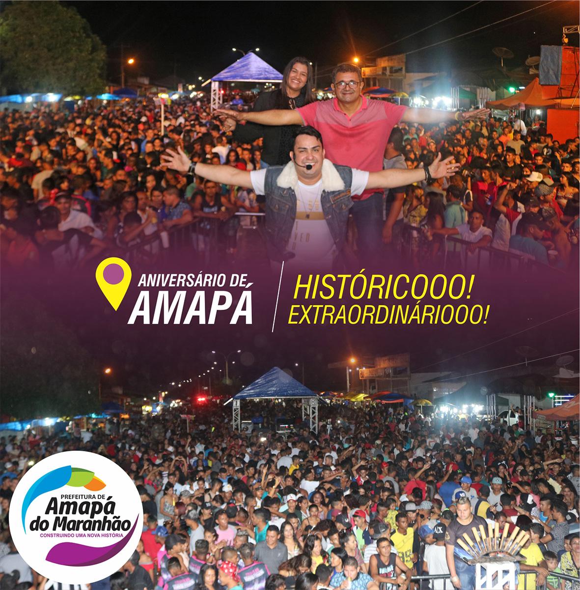 Aniversário de Amapá do Maranhão movimenta a cidade com dois grandes shows