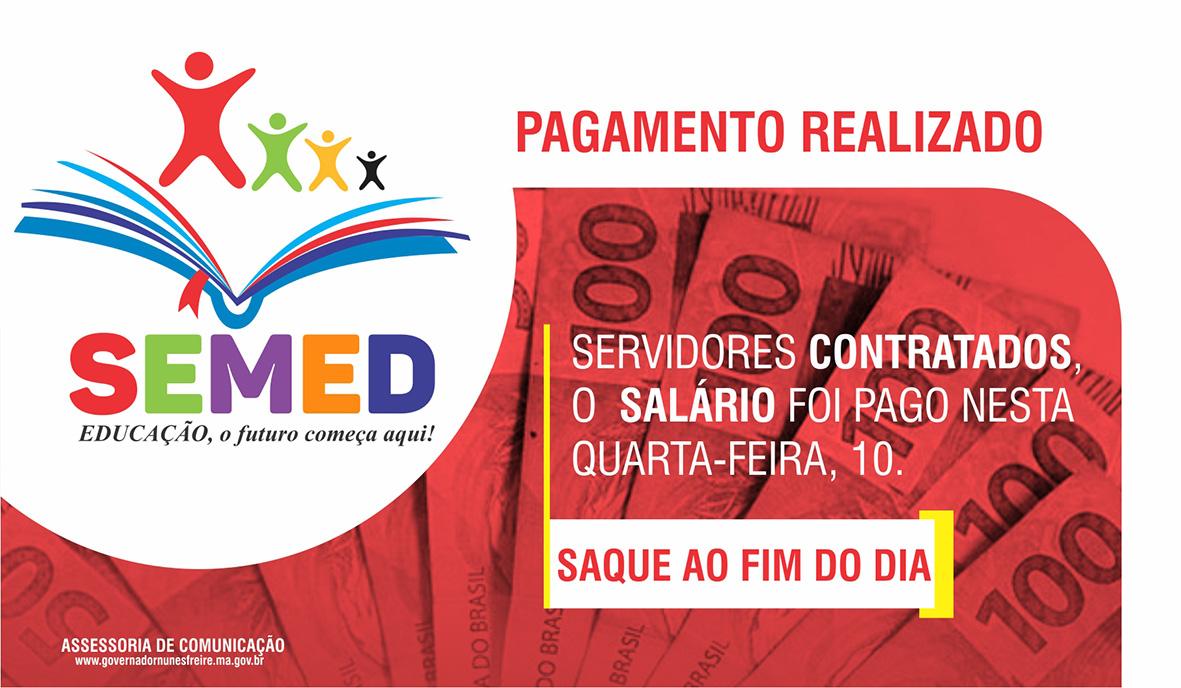 SEMED confirma pagamento de setembro de todos os contratados