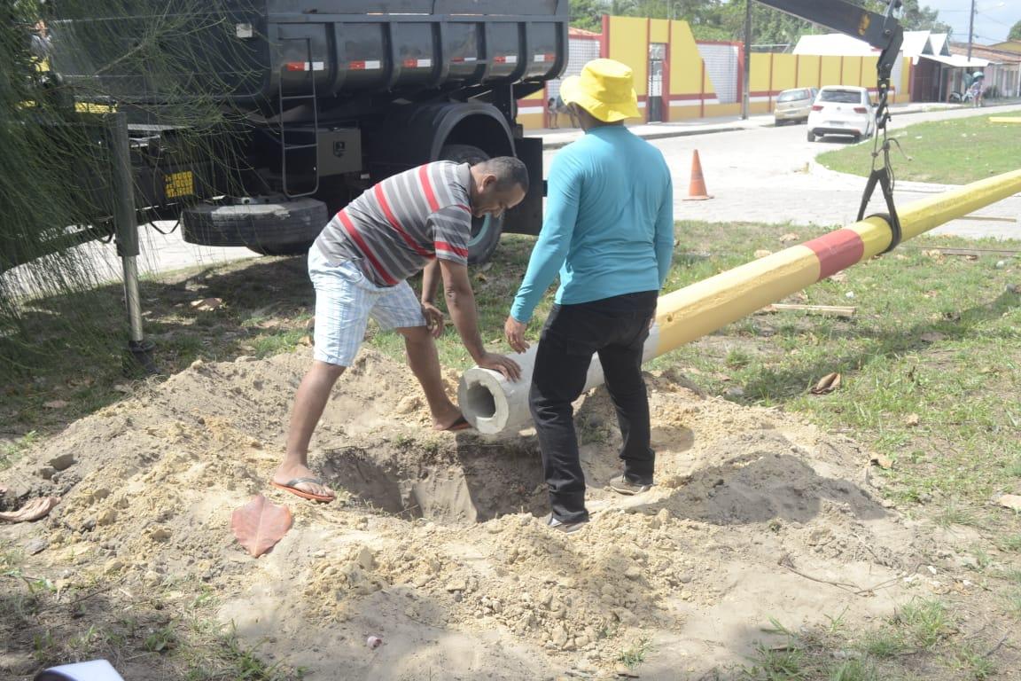 Boa Vista do Gurupi ganha de presente de aniversário o início do novo sistema de iluminação pública