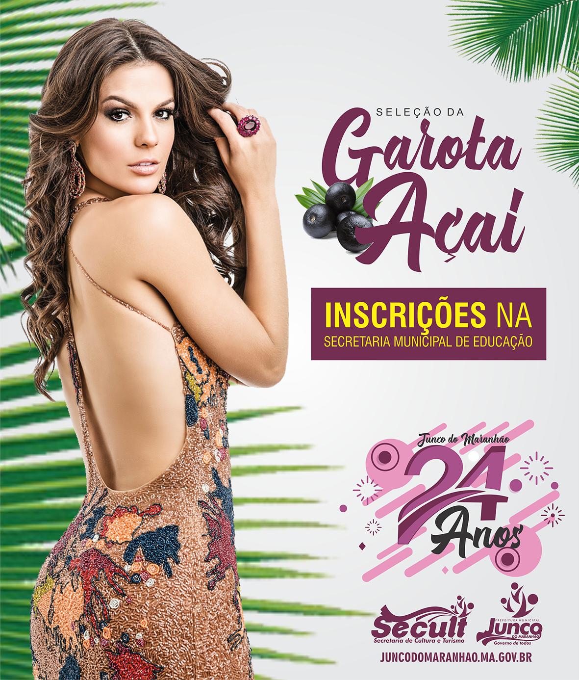 Atenção mulheres! Inscrições abertas para a escolha da Garota Açaí