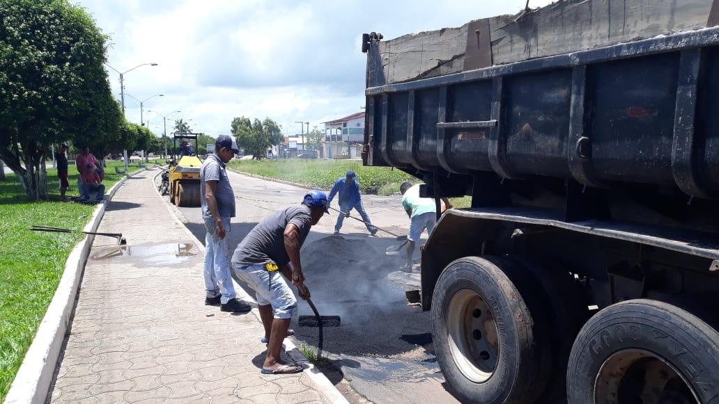 Operação tapa-buracos é reiniciada pela prefeitura de Governador Nunes Freire