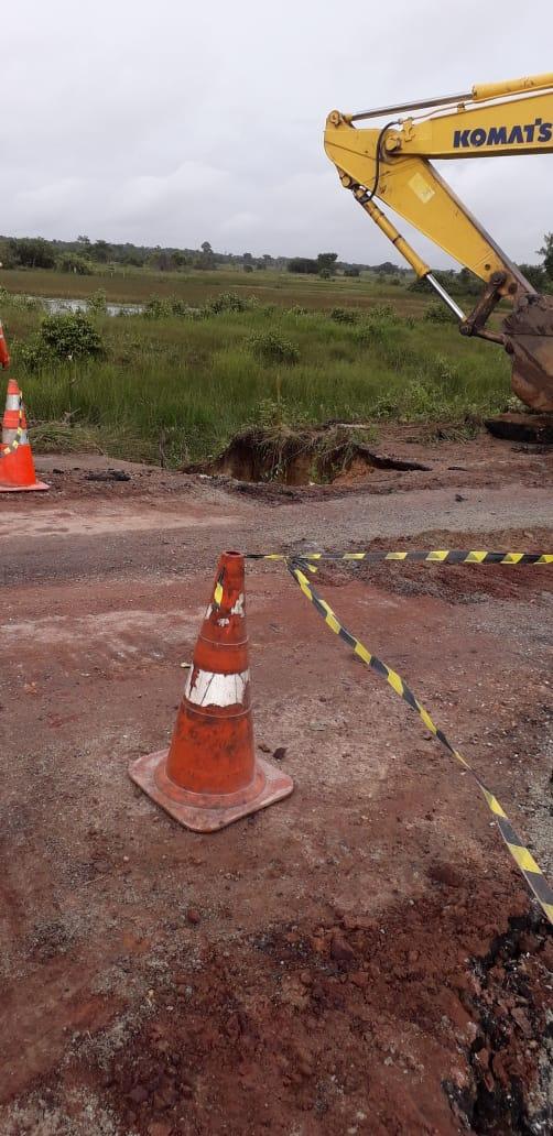 DNIT começa a recuperar trecho danificado da BR-316 próximo a Boa Vista do Gurupi