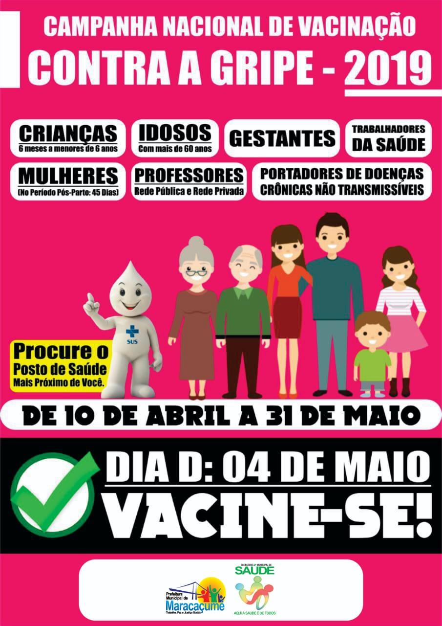 Maracaçumé iniciou campanha municipal de vacinação contra a gripe em todas as unidades básicas de saúde