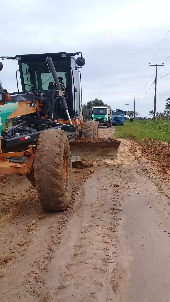 Estradas vicinais recebem serviços paliativos