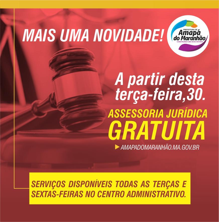 Prefeitura de Amapá do Maranhão vai oferecer assessoria jurídica gratuita aos cidadãos