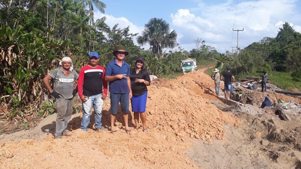 Prefeitura de Amapá constrói bueiros para facilitar escoamento do Igarapé Braço Esquerdo