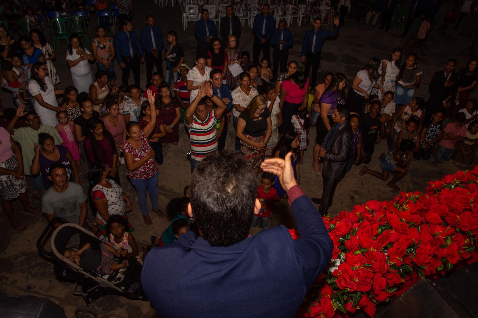 Ney Passinho prestigiou a última noite do Celebrai em Centro Novo do Maranhão