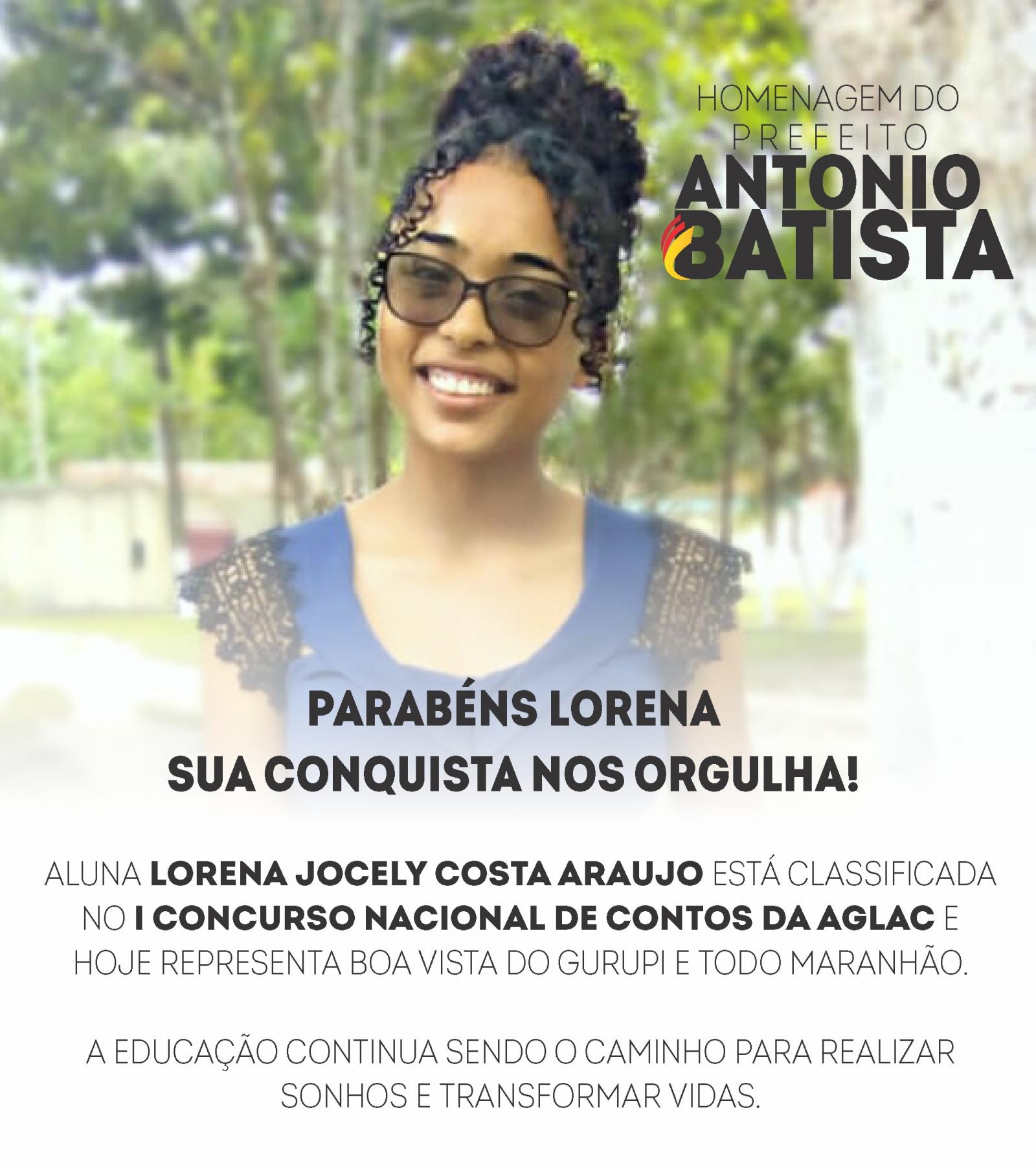 Prefeito de Boa Vista do Gurupi presta homenagem a Lorena