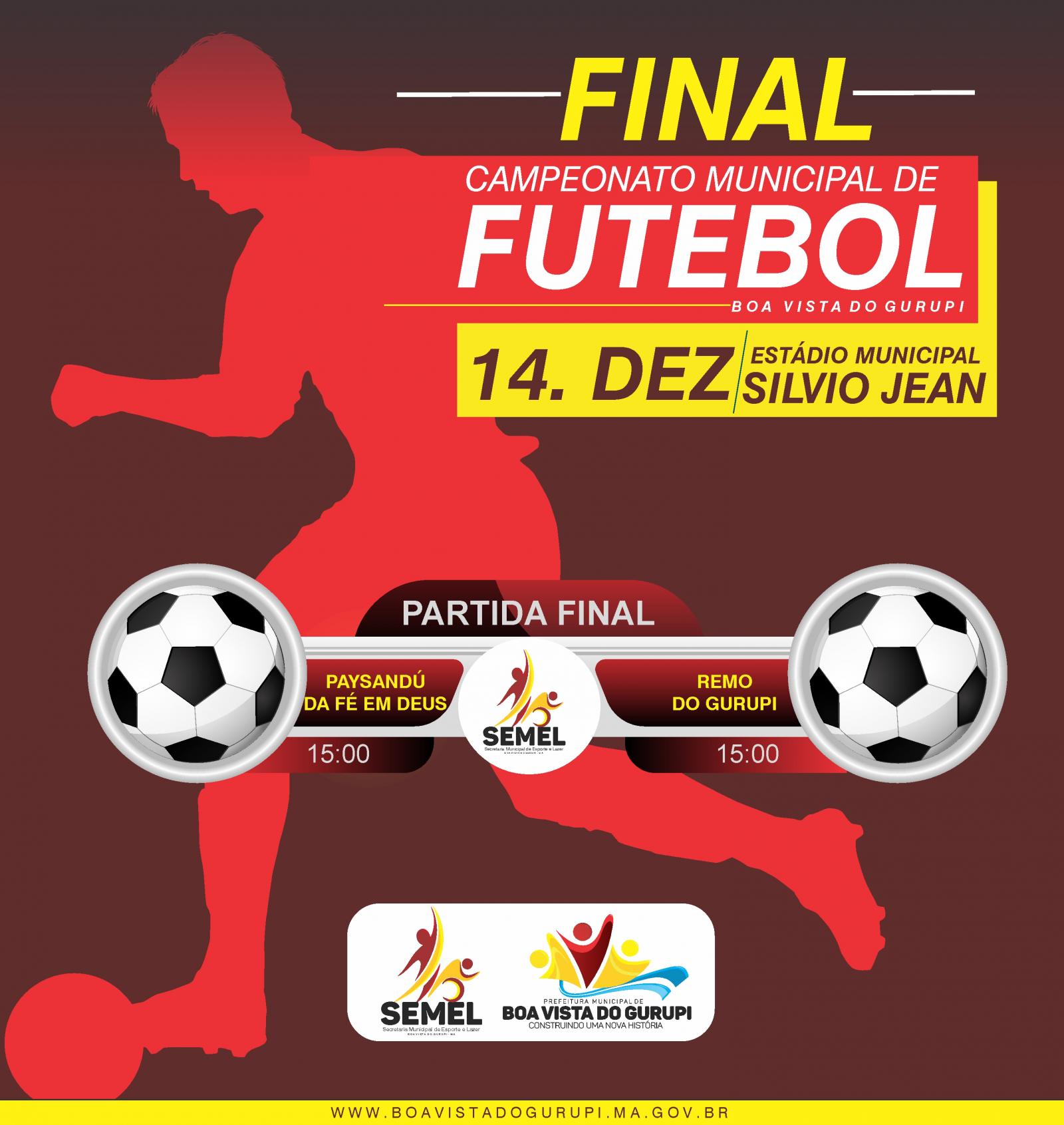 Final do Campeonato de Futebol de Boa Vista do Gurupi está marcada para este sábado, 14