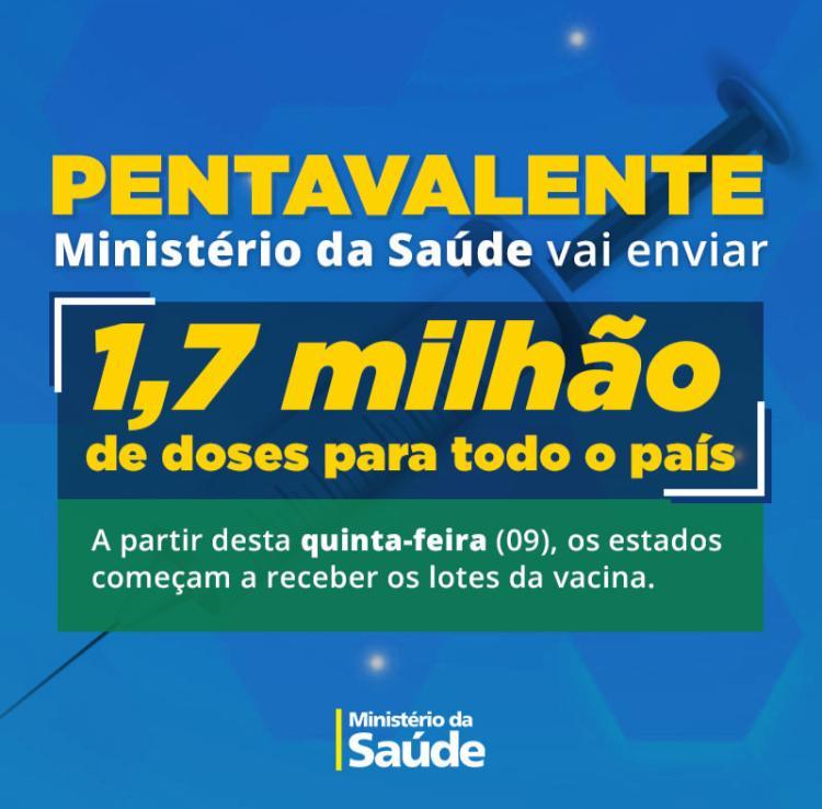 Maracaçumé e todos os outros municípios brasileiros começaram a receber as doses da pentavalente