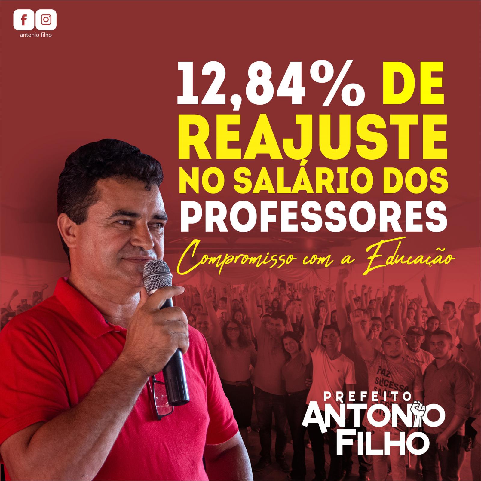 Prefeito de Junco do Maranhão anuncia 12, 84% de reajuste no salário de professores