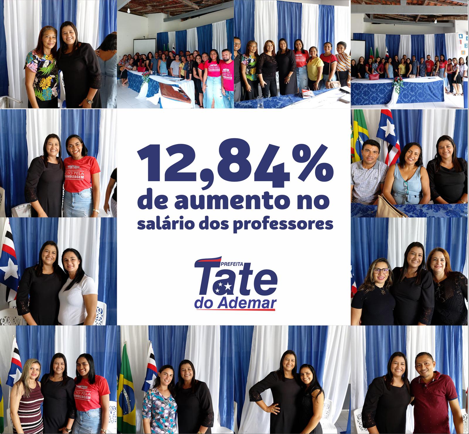 Tate do Ademar garante 12,84% de aumento no salário dos professores