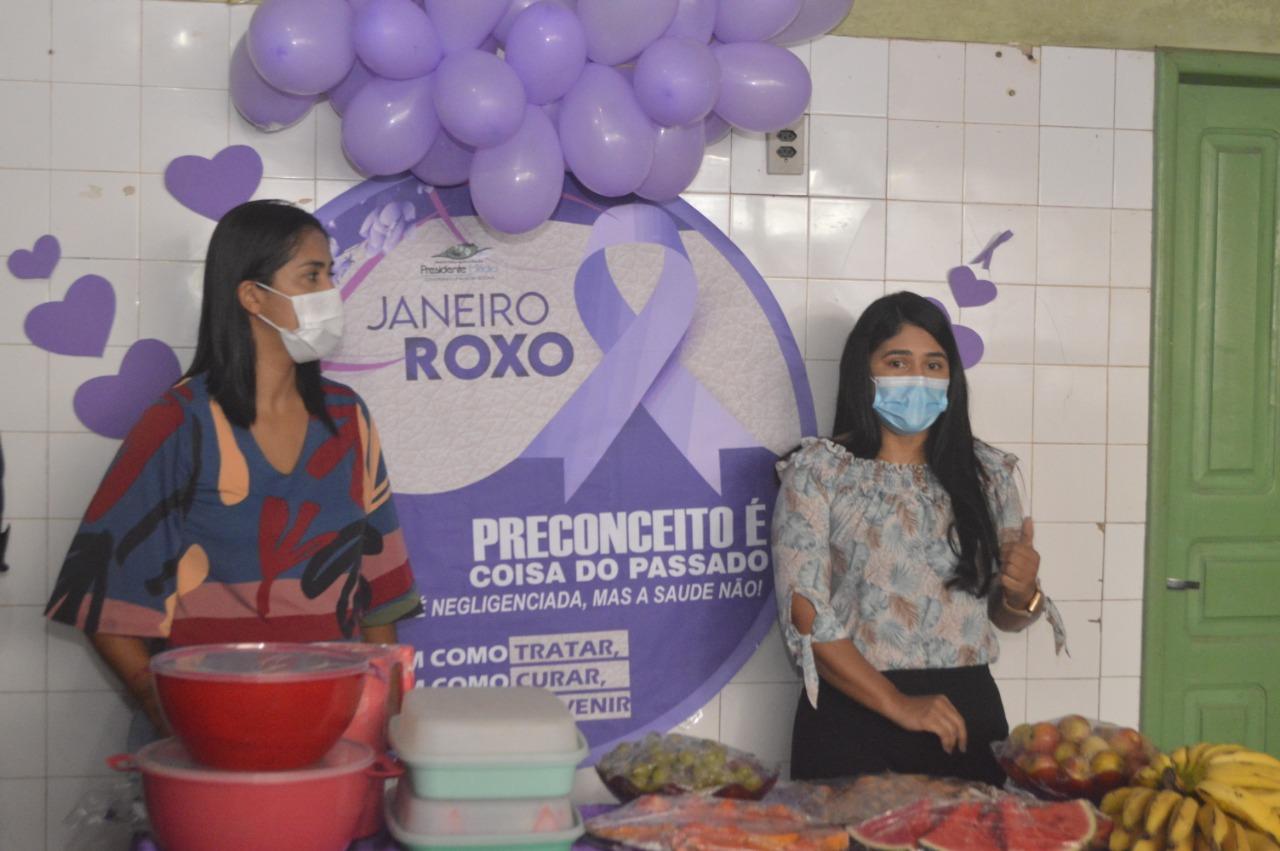 SEMUS de Presidente Médici realizou ação alusiva a Campanha Janeiro Roxo