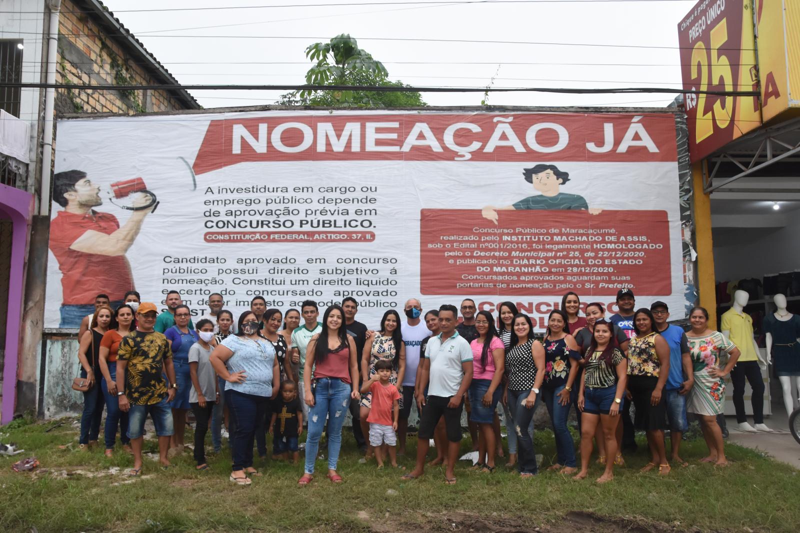 Aprovados no Concurso Público de Maracaçumé iniciam Campanha Nomeação Já