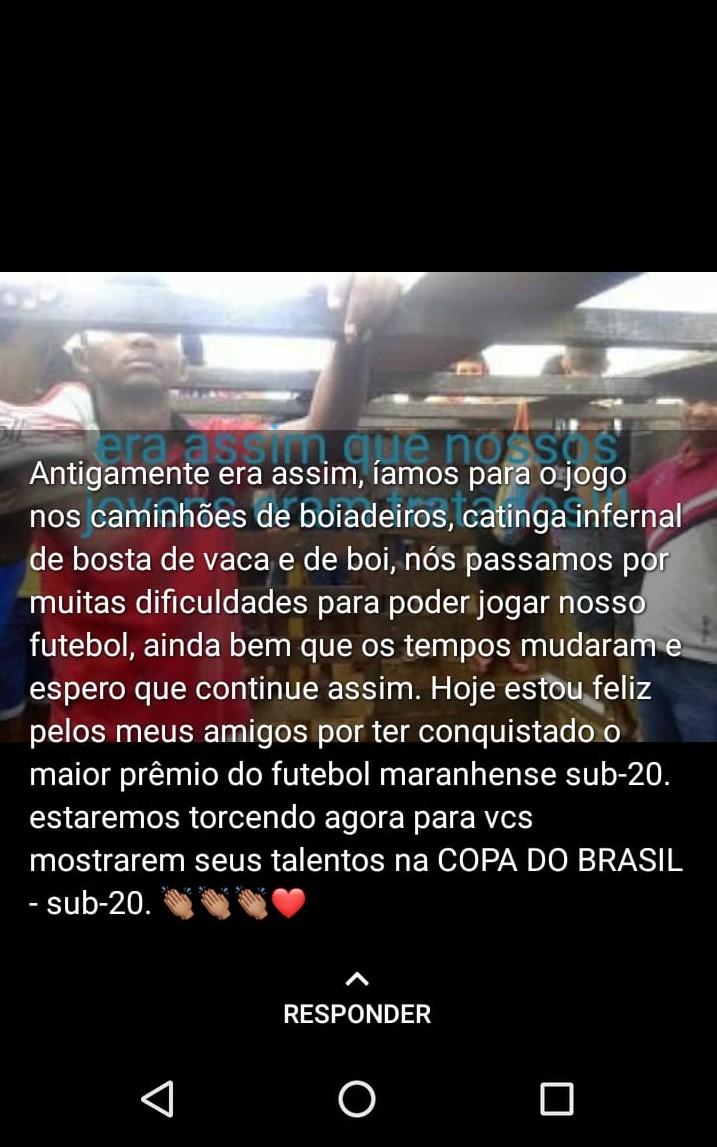 ‘Era assim que nossos jovens eram tratados’ revela jovem jogador da Seleção Sub-20 de Presidente Médici