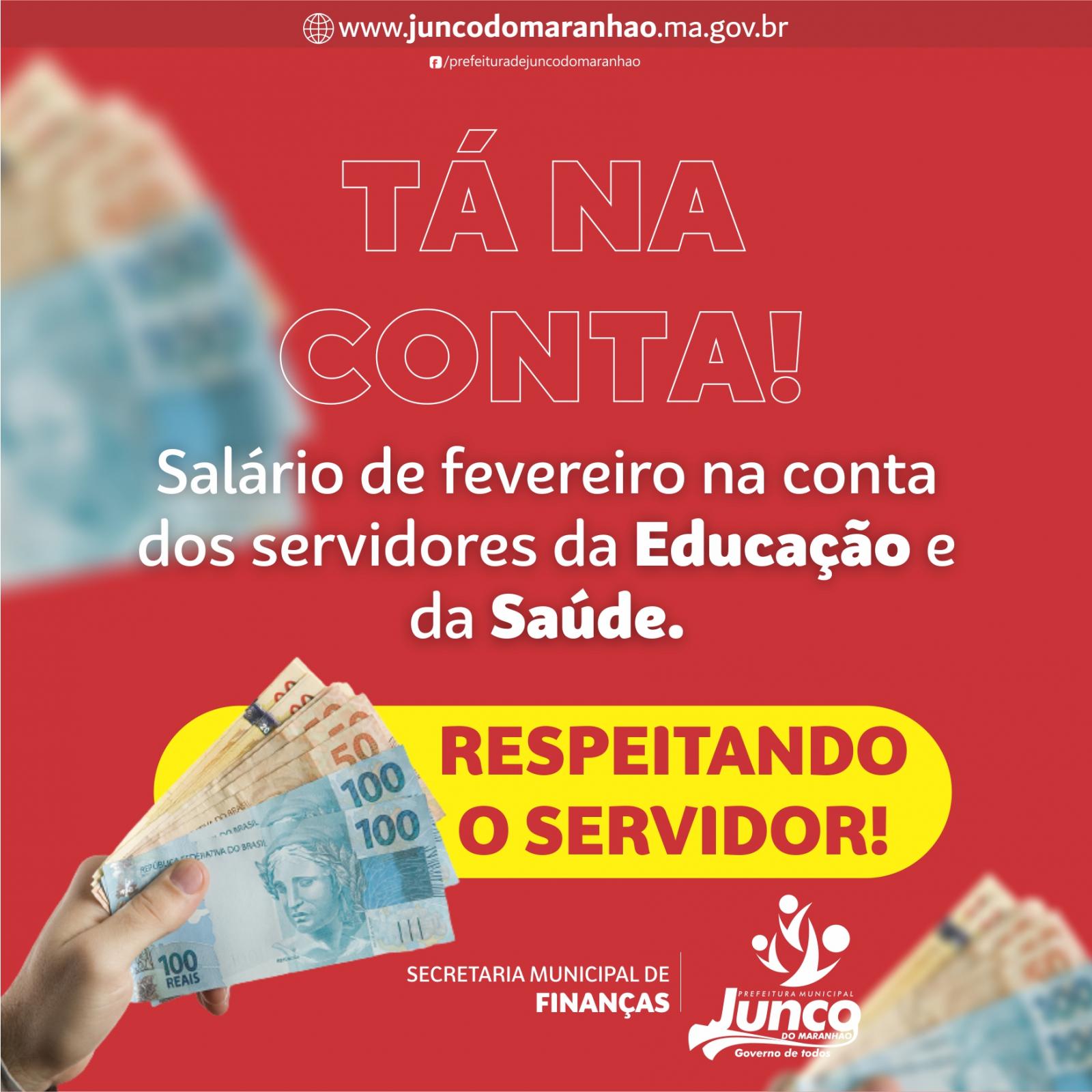 Prefeitura de Junco do Maranhão confirma pagamento de fevereiro aos servidores da Educação e Saúde