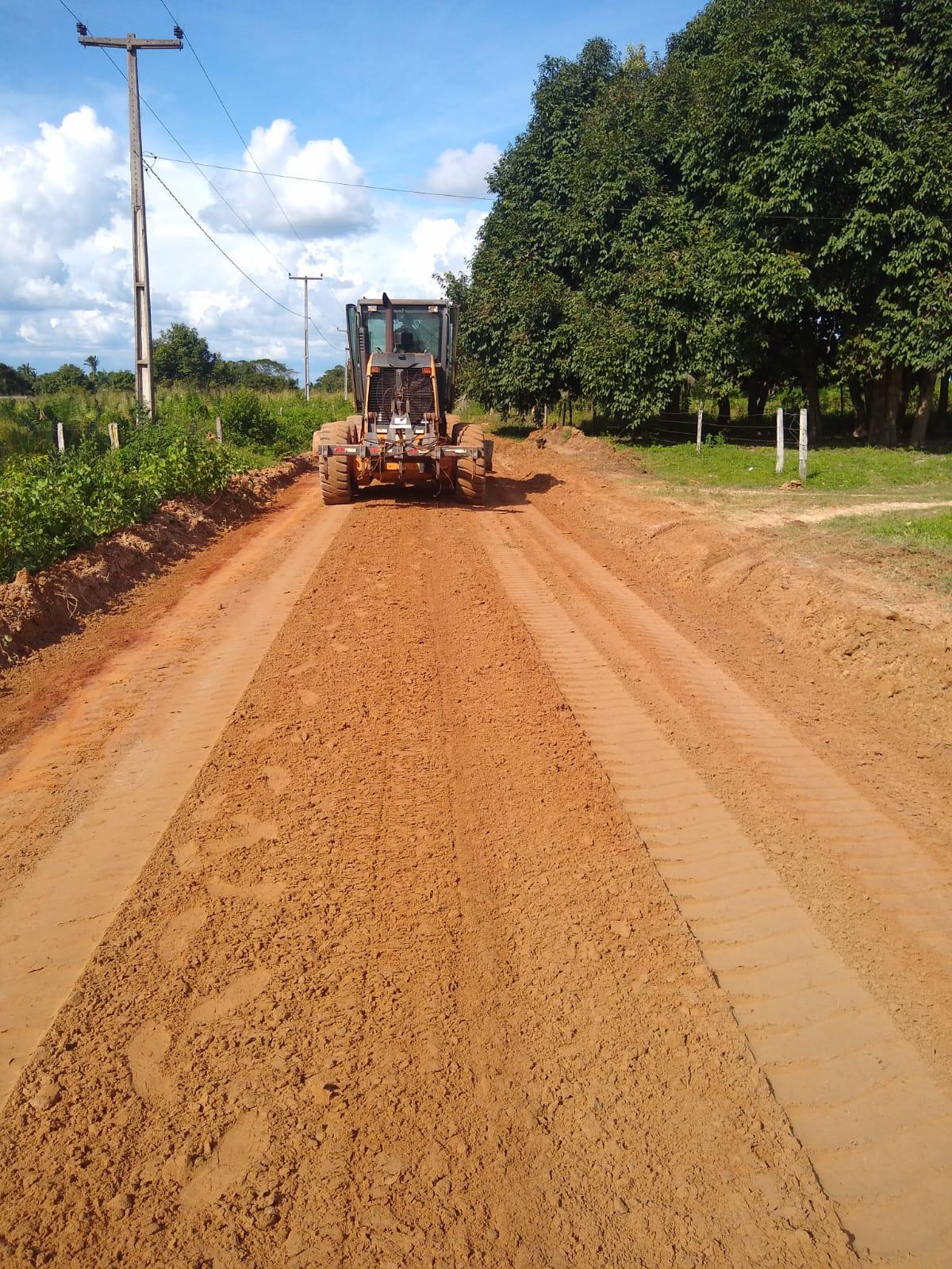 Melhoria na estrada de acesso ao Povoado Urubuçu, Zona Rural de Presidente Médici