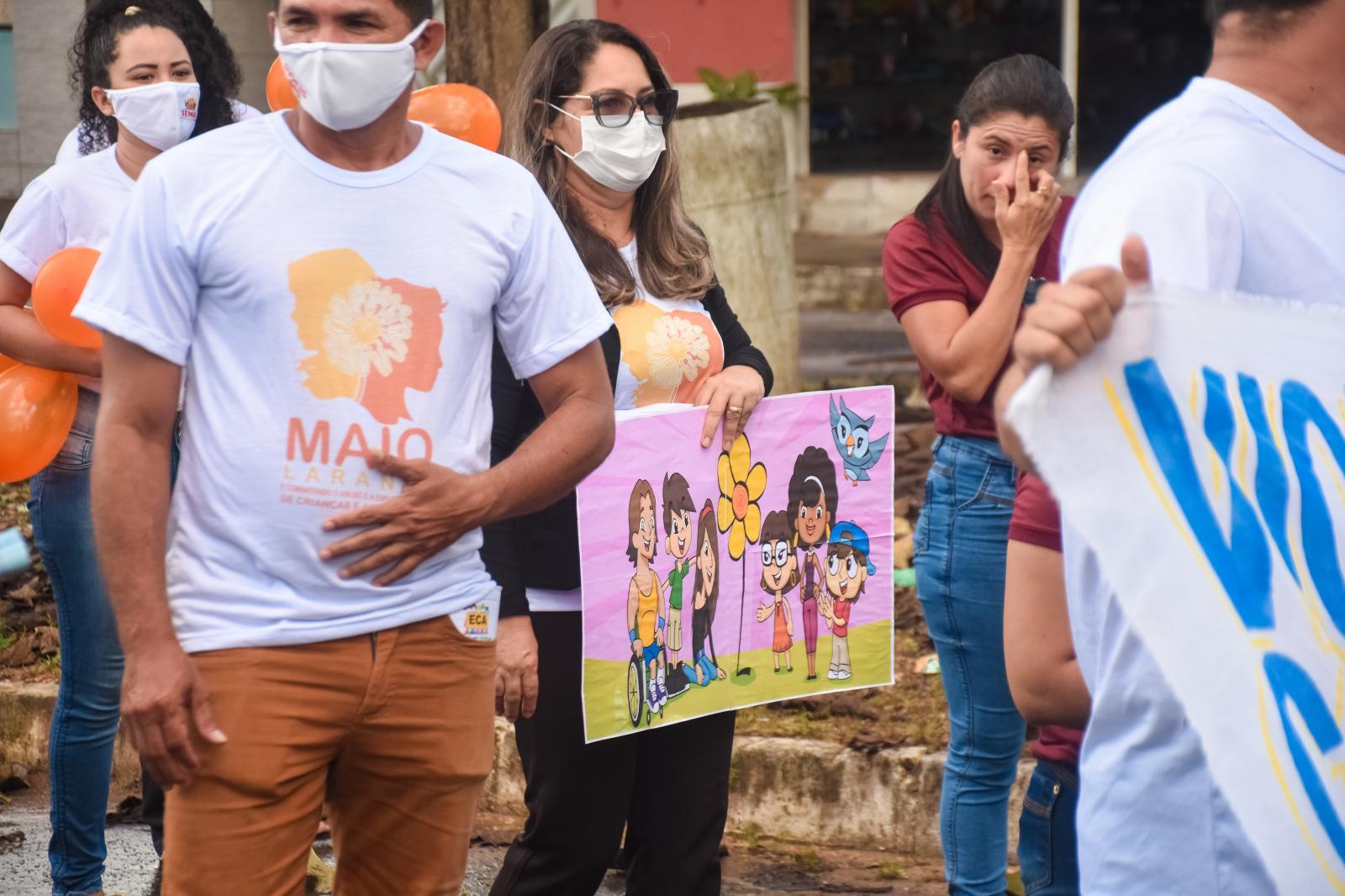 SEMAS de Centro Novo promove caminhada alusiva ao Dia de Combate ao Abuso e Exploração Sexual de Crianças e Adolescentes