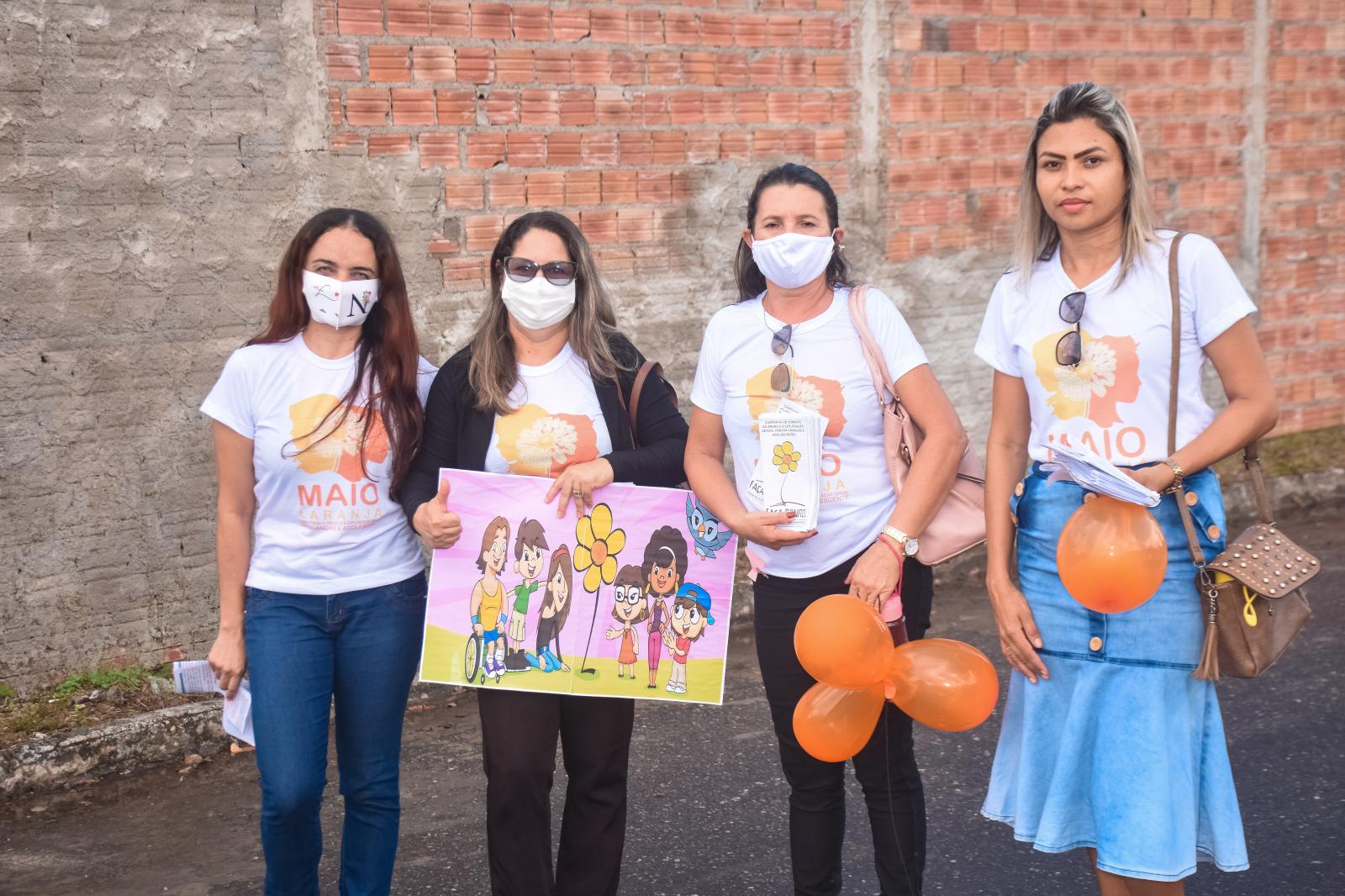 SEMAS de Centro Novo promove caminhada alusiva ao Dia de Combate ao Abuso e Exploração Sexual de Crianças e Adolescentes