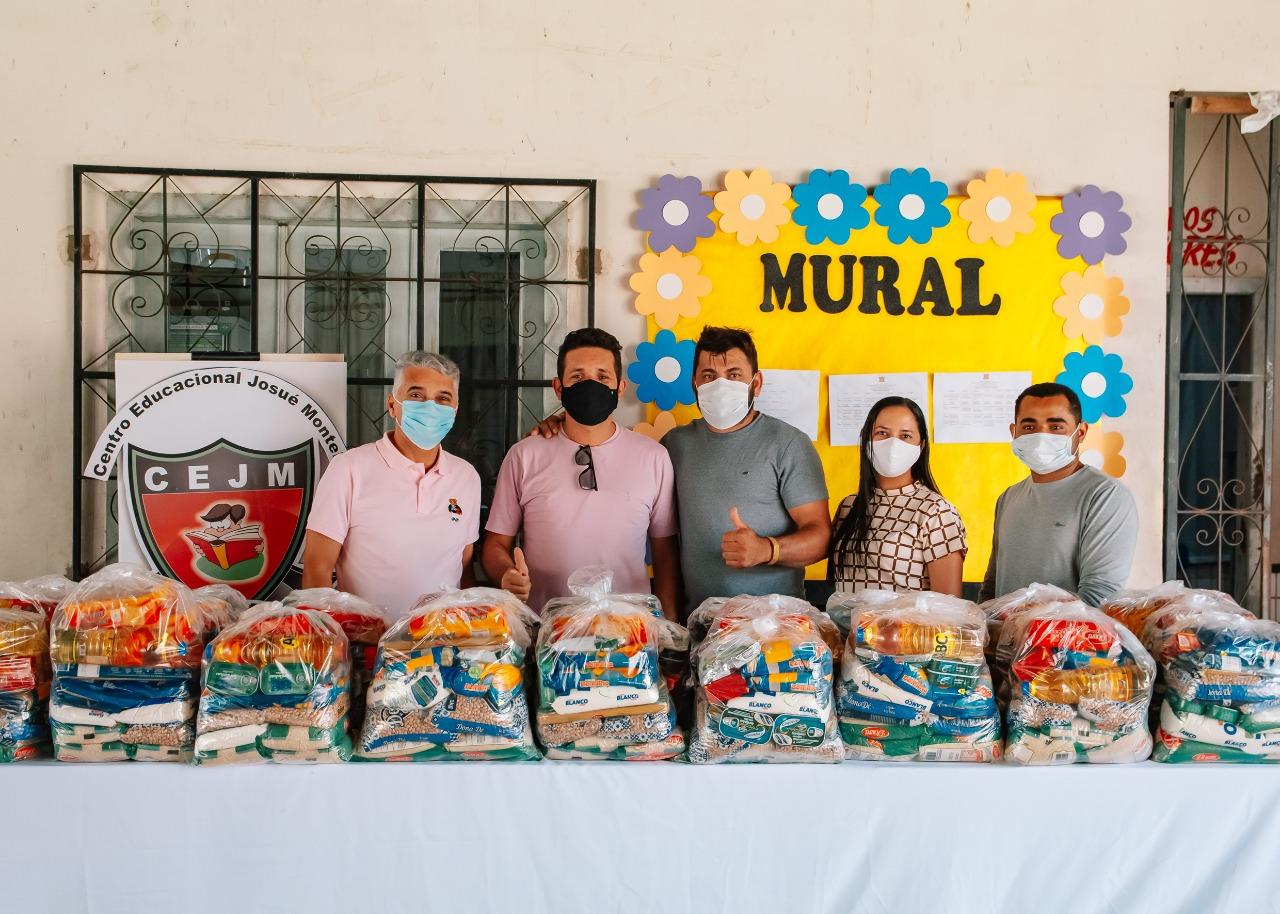 Merenda escolar começa a ser distribuída aos alunos de Centro Novo do Maranhão