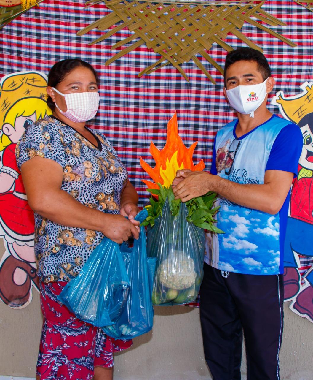 CRAS de Centro Novo realiza mais uma distribuição dos alimentos do PAA para famílias em situação de vulnerabilidade social