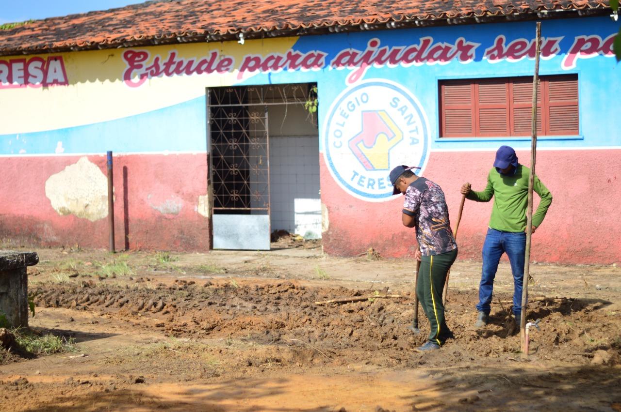 Tome trabalho em Presidente Médici! Prefeito Caçula Coelho viabiliza recuperação do Colégio Santa Teresa