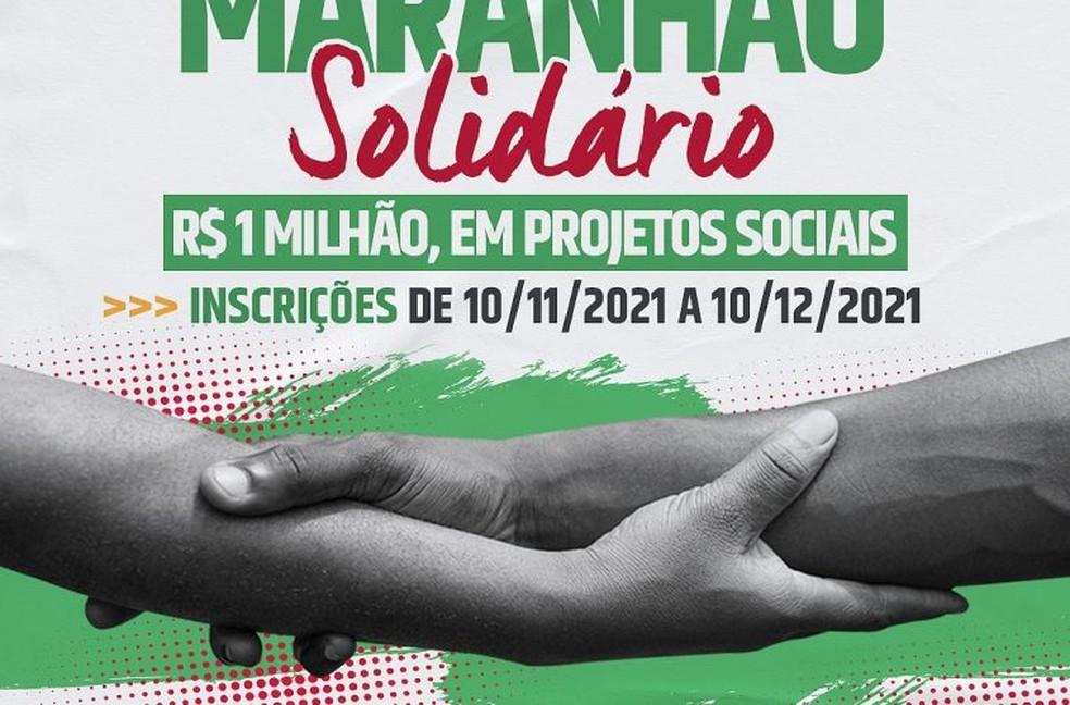 Inscrições para o programa Maranhão Solidário seguem até sexta-feira (10)