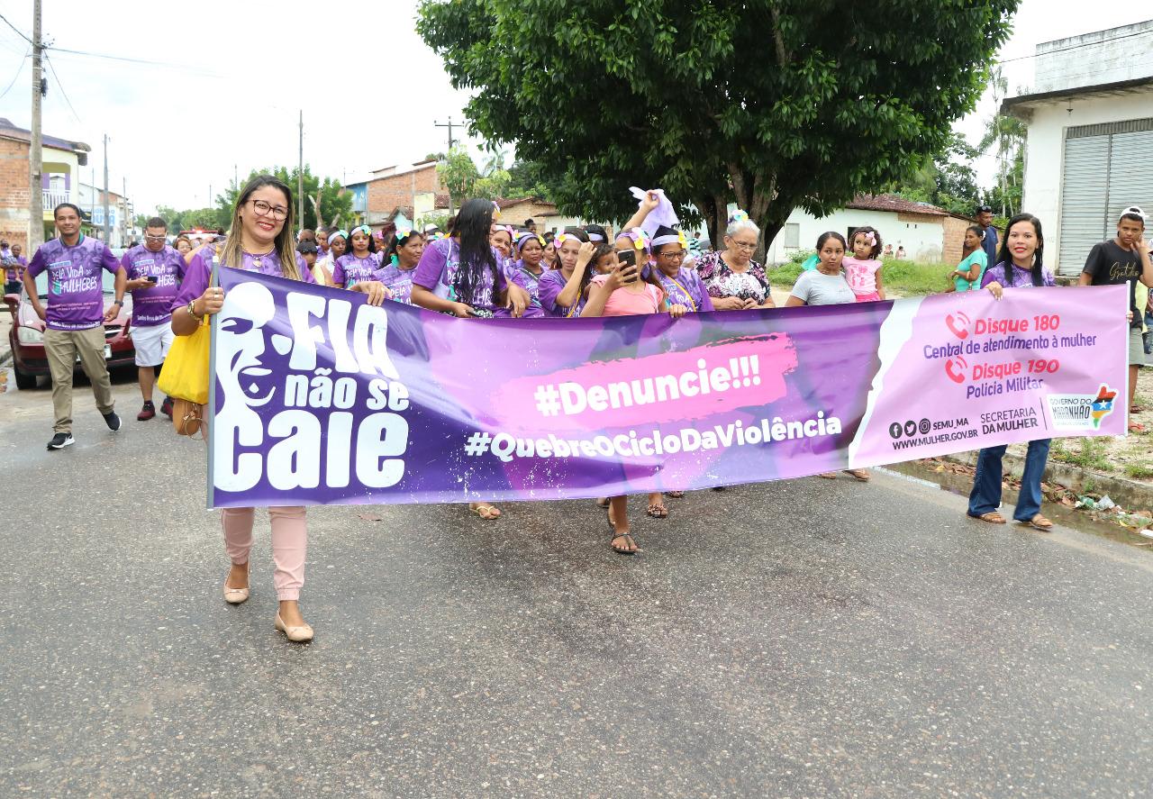 Semana marcada pela caminhada das mulheres centronovenses pelo fim da violência contra a mulher