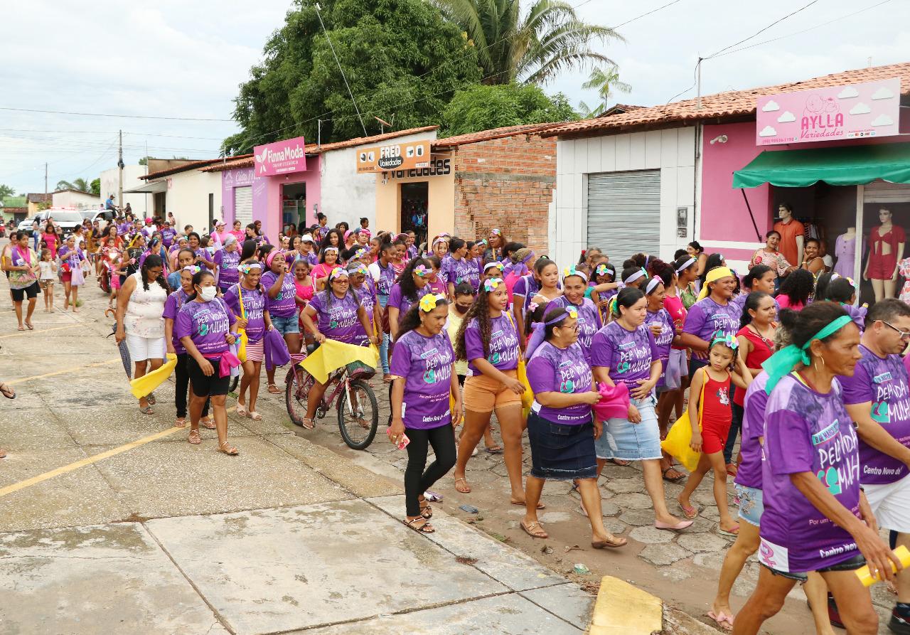 Semana marcada pela caminhada das mulheres centronovenses pelo fim da violência contra a mulher