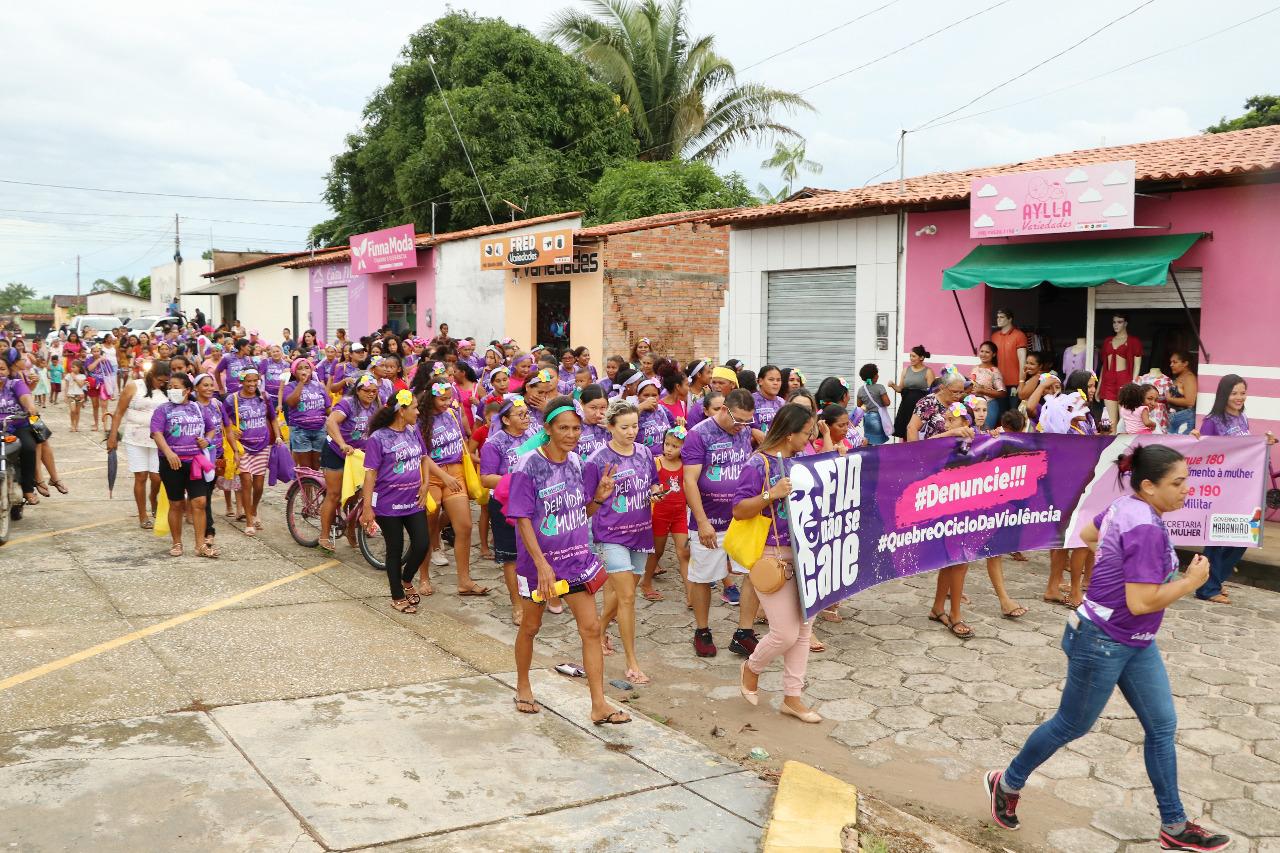 Semana marcada pela caminhada das mulheres centronovenses pelo fim da violência contra a mulher